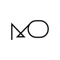 Minimal Letters MO Logo Design