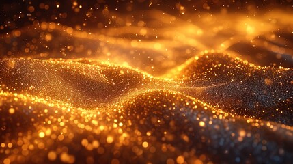 image of bokeh golden background with lights, poured, sparklecore, luxurious fabrics