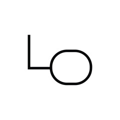 Minimal Letters LO Logo Design