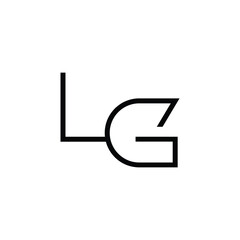 Minimal Letters LG Logo Design