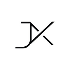 Minimal Letters JK Logo Design