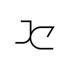 Minimal Letters JC Logo Design