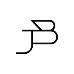 Minimal Letters JB Logo Design