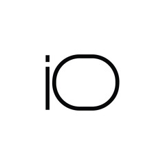 Minimal Letters IO Logo Design