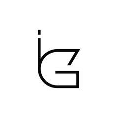Minimal Letters IG Logo Design