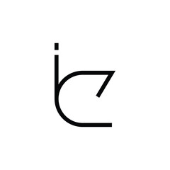 Minimal Letters IC Logo Design