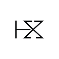 Minimal Letters HX Logo Design