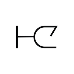 Minimal Letters HC Logo Design