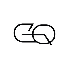 Minimal Letters GQ Logo Design