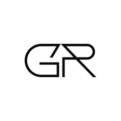 Minimal Letters GR Logo Design