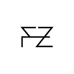 Minimal Letters FZ Logo Design