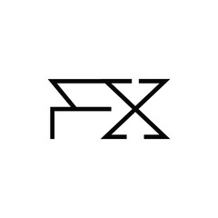 Minimal Letters FX Logo Design