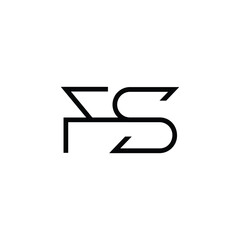 Minimal Letters FS Logo Design