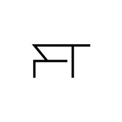 Minimal Letters FT Logo Design