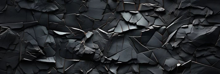 Crédence de cuisine en verre imprimé Montagnes background with black seamless pattern texture of rock mountains of stone