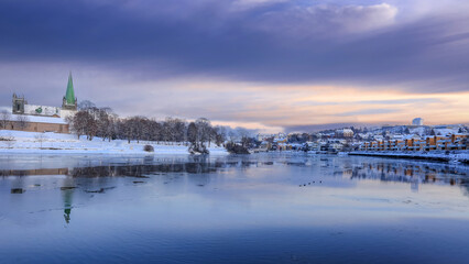 River Nidelva in the Norwegian city Trondheim