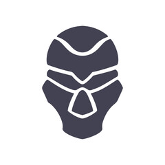 Logo robot vector illustartion. Esport logo design. Rpg game icon.