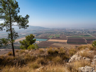 View of the Lower Galilee from the Mount Precipice, Nazareth, Israel