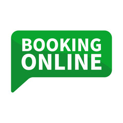 Booking Online Green Rectangle Shape For Sale Promotion Business Marketing Social Media Information
