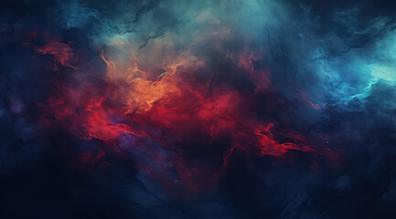 Obraz na płótnie Canvas Abstract Nebula: A Vibrant, Vivid Universe of Cosmic Motion and Mystical Smoke
