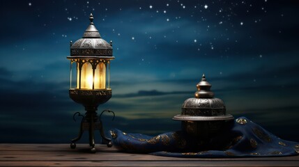 lantern in the night