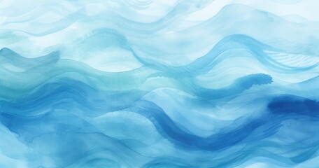 Obraz premium Blue azure turquoise abstract watercolor background web banners abstract