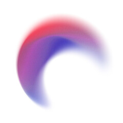 Abstract Multicolor Grainy Gradient Fluid Shape