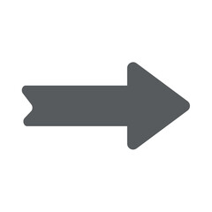 Arrow of set. This graphic design embodies focus and direction, using a gray arrow to highlight the intended path against a minimalist white canvas. Vector illustration. - obrazy, fototapety, plakaty