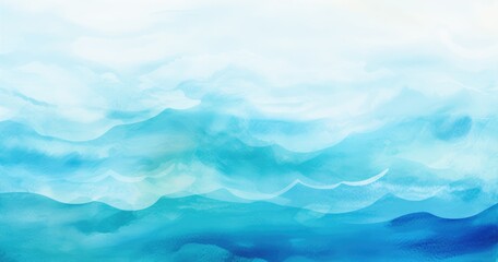 Blue azure turquoise abstract watercolor background web banners abstract