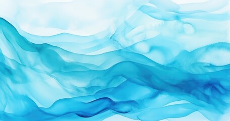 Blue azure turquoise abstract watercolor background web banners abstract - obrazy, fototapety, plakaty
