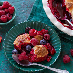 berry cobbler pie
