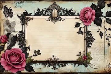 Frame in Gothic design