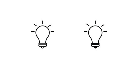 ideas icon with white background vector stock illustration