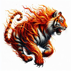Le tigre enflammé