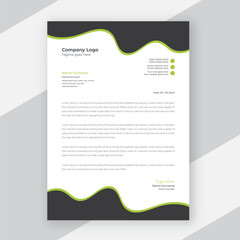 Modern corporate letterhead template design for your company
