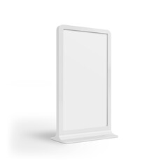 display on white background