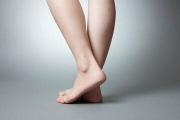 日本人女性の脚