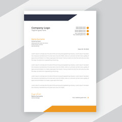 Modern corporate business letterhead design template 
