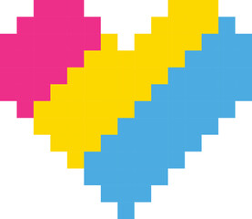 Fototapeta premium Pansexual Flag LGBTQ Support
