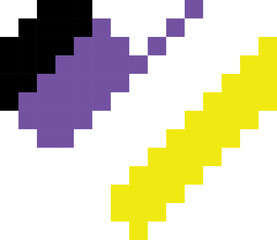 Fototapeta premium Nonbinary Flag LGBTQ Support