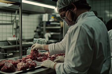 Scientists produce fresh meat in the laboratory.