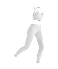 female in sport clothes in action