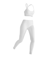 female in sport clothes in action