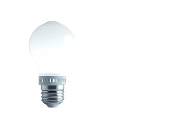 Fototapeta na wymiar Smart LED Bulb On Transparent Background.