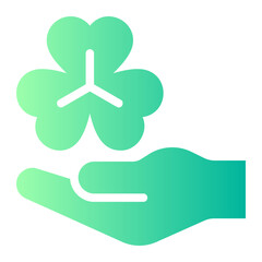 clover gradient icon