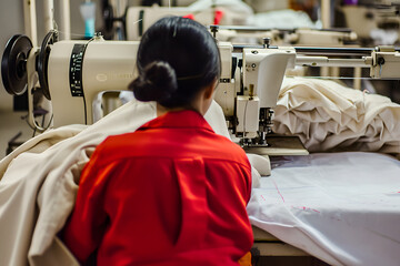 Asiatische Industrienäherinnen: Geschickte Hände in der Textilproduktion