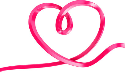 logotipo 3d mulher rosa, coracao dia da mulher, data comemorativa dia dos namorados