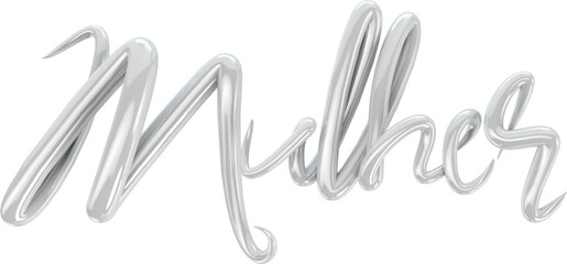 logotipo 3d mulher rosa, coracao dia da mulher, data comemorativa dia dos namorados