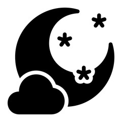 night glyph icon