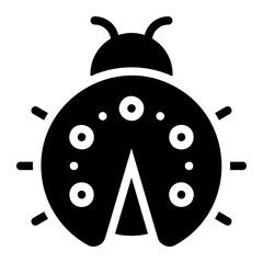ladybug glyph icon